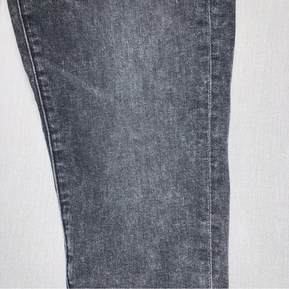 LOFT Ann Taylor Black Jeans Women’s 29 8 High Waist Stone Wash Skinny Dark Denim - Picture 4 of 8